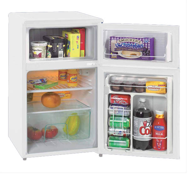 3.1 CF White Two Door Fridge
